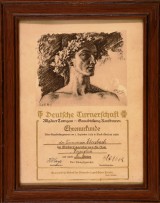 1929 Ehrenurkunde 3. Sieger für TSV Ebersbach