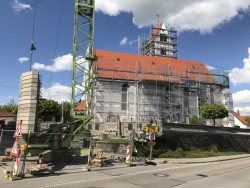 Baustelle an der Kirche in Ebersbach | Foto: Antonio Multari