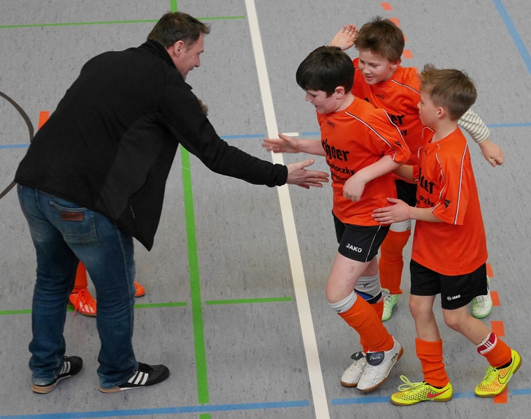 F-Jugend beim Hallenturnier in Wildpoldsried am 21.02.2015